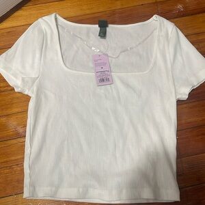Wild Fable Women’s New With Tags Medium White Crop Top